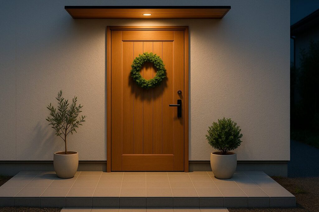玄関ドアの外飾りで運気アップ