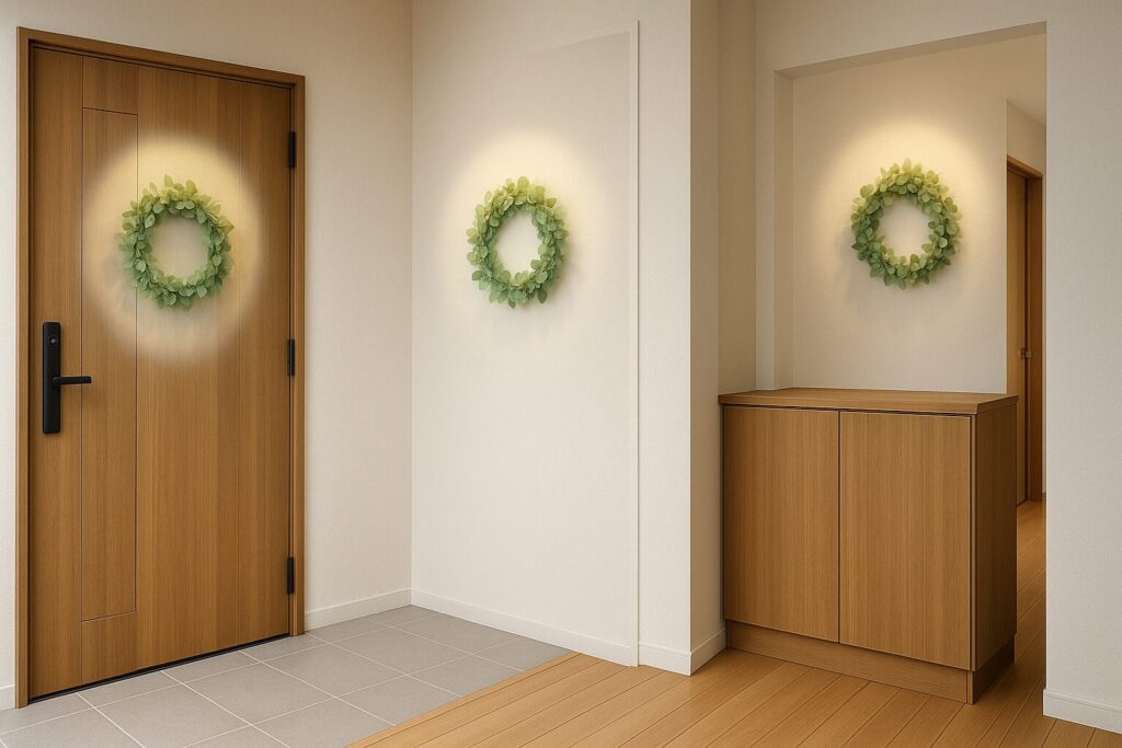 玄関リース風水的運気が上がる飾る場所の考え方