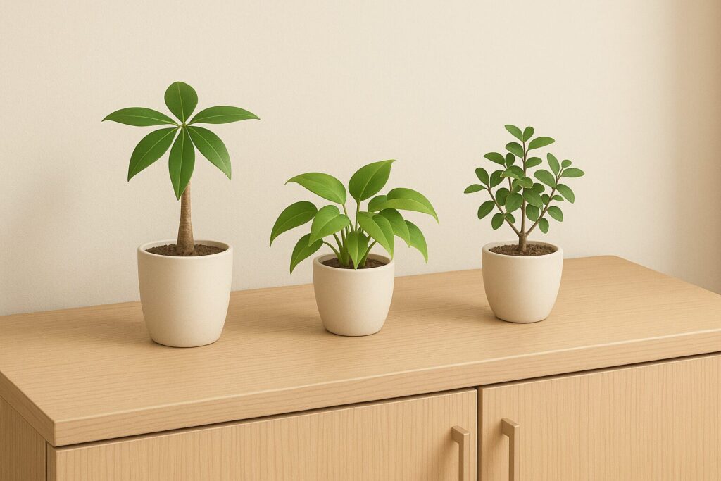 風水的に下駄箱の上に置く観葉植物の小さめグリーン