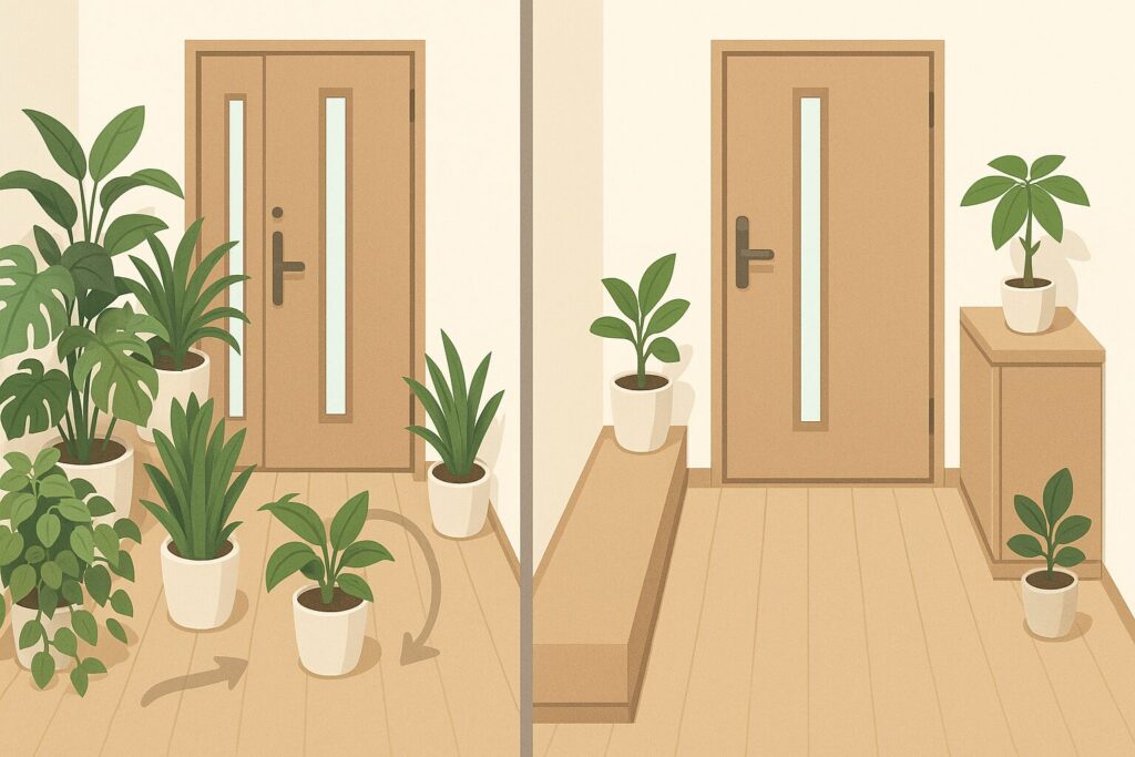 玄関に観葉植物の小さめを置きたい|風水選び方編