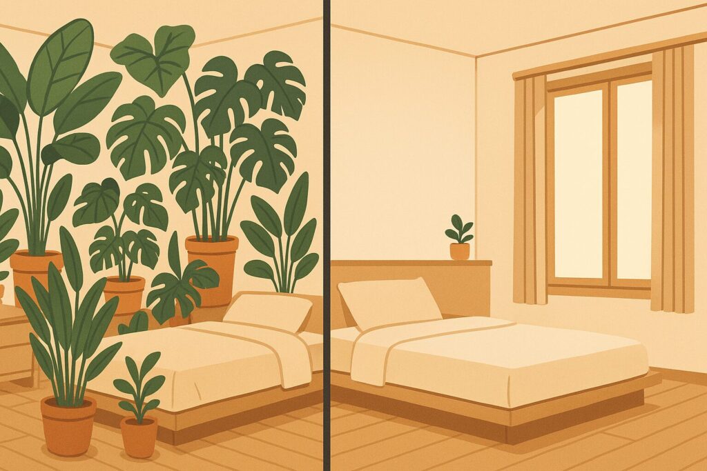 風水的に寝室の観葉植物はよくないの？基礎を整理