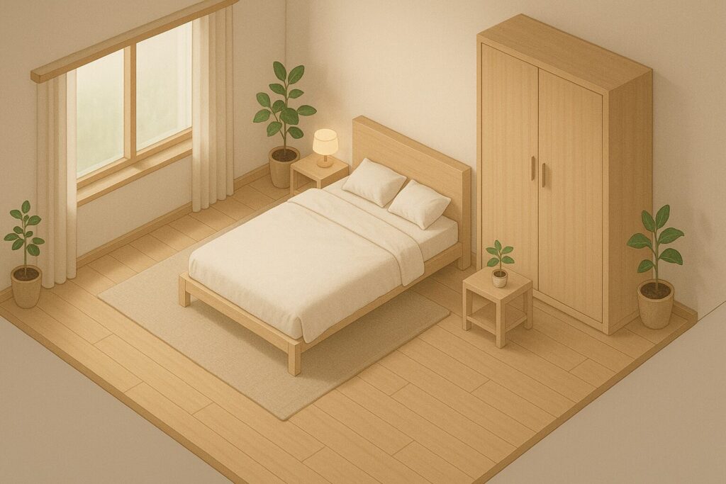 風水的に寝室の観葉植物の落ち着くレイアウトってどんな感じ？