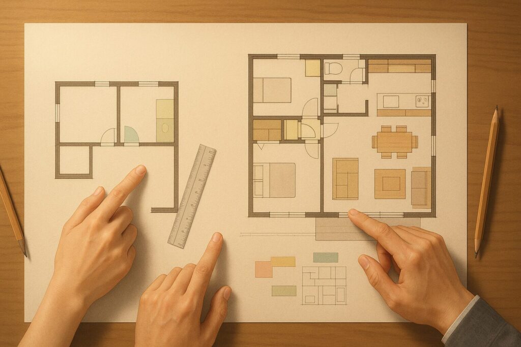 一条工務店の平屋30坪の間取り35坪と広さの違い
