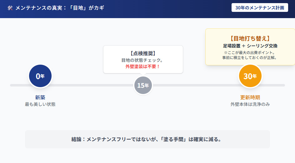 積水ハウスベルバーンのメンテナンスは目地が要