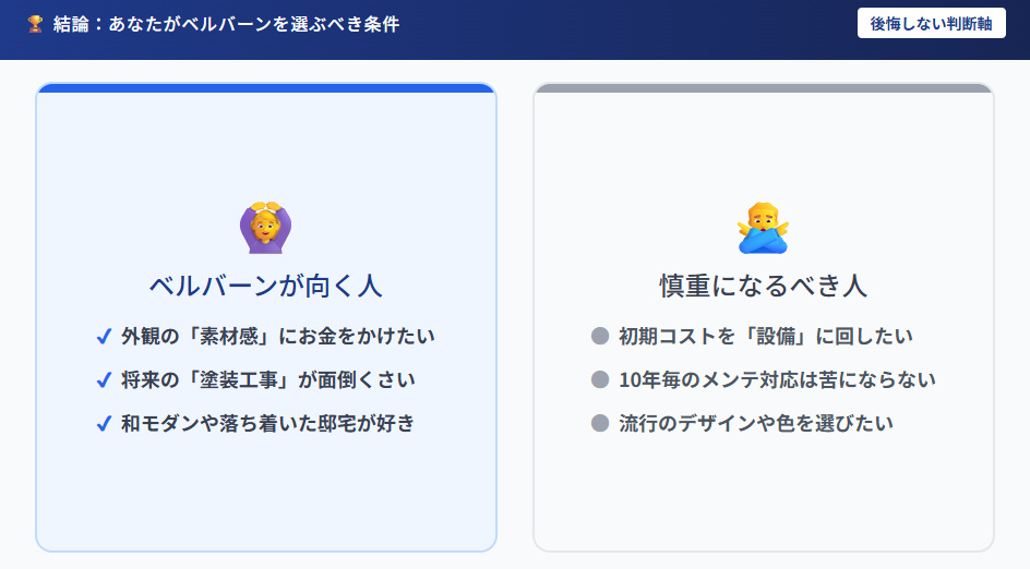 積水ハウスのベルバーンの判断軸まとめ