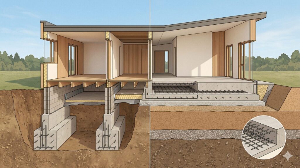 布基礎とベタ基礎の違いを比較