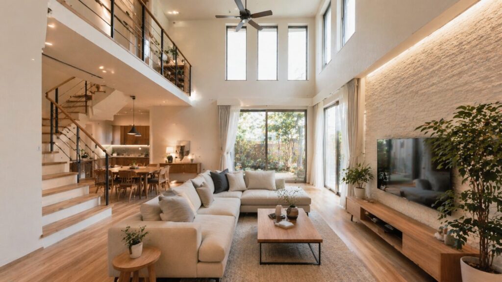 一条工務店の吹き抜けのルールの実践