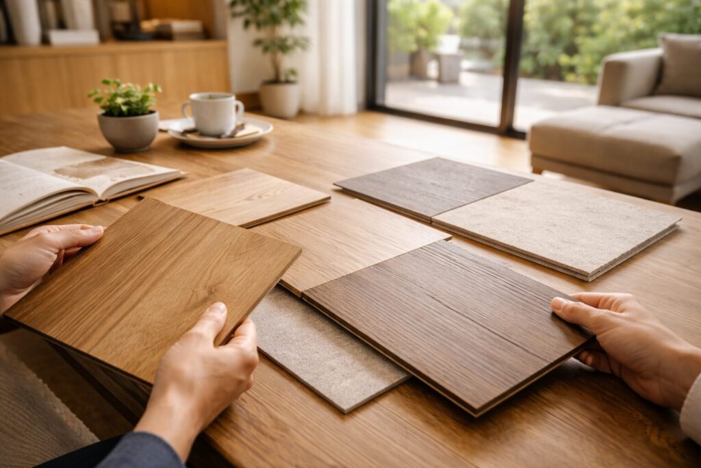 積水ハウスの床材の比較軸