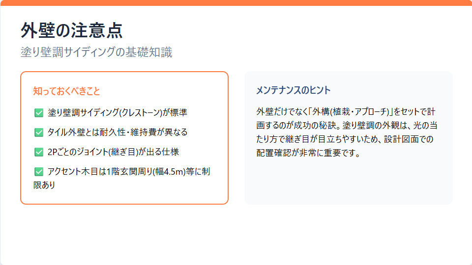 一条工務店ナチュリアの外壁(塗り壁調サイディング)のメリットとメンテナンス注意点