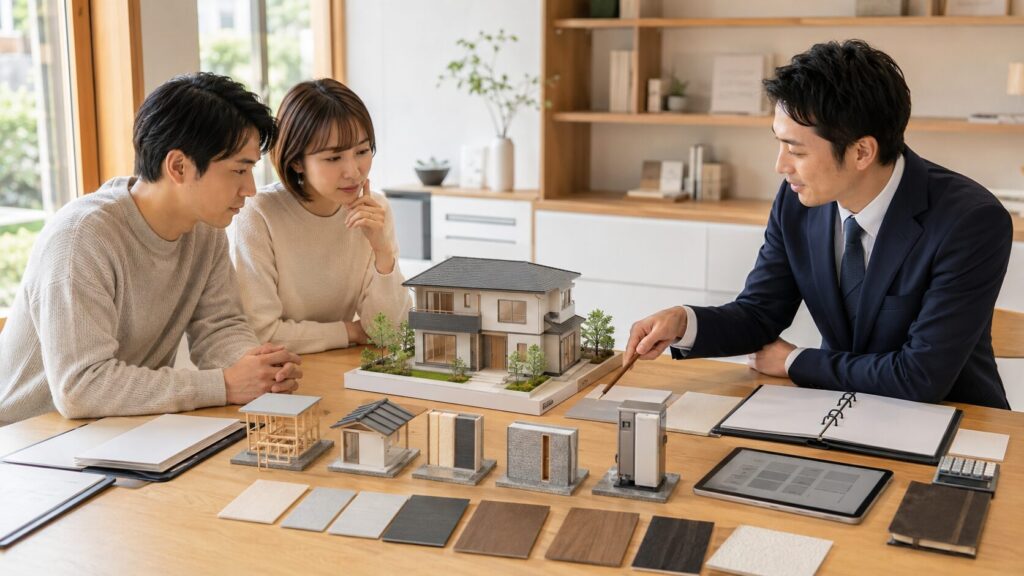 住宅保証の条件と将来のメンテナンス費用を確認する日本人夫婦