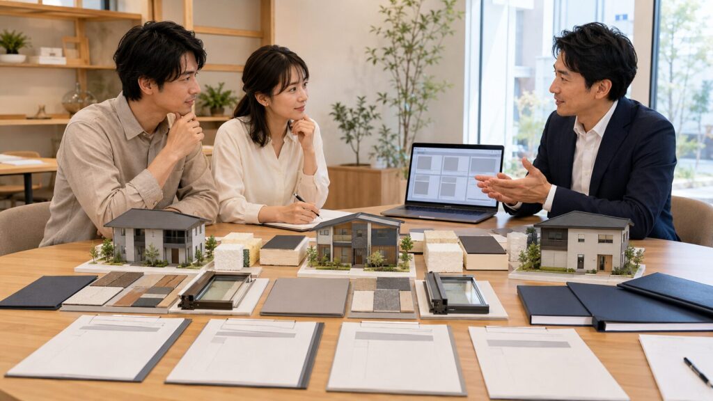 ローコストハウスメーカーの価格や性能と担当者対応を比較する日本人夫婦